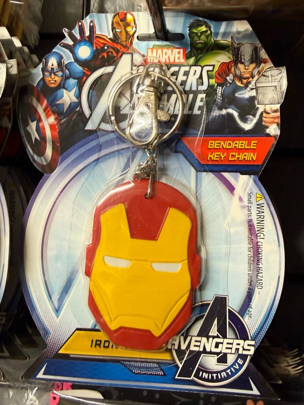 Marvel Iron Man Keychain - Red and Yellow Helmet